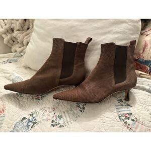VINTAGE LAMBERTSON TRUEX KITTEN HEEL ANKLE CHELSEA BOOTS 7
